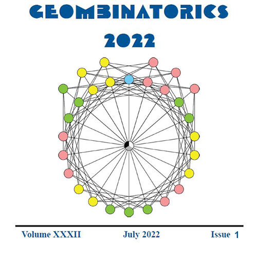 Geombinatorics 2022 Volume 32 July 2022 Issue 1