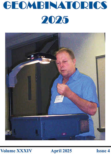 Cover Geombinatorics 2025 Volume 34 Issue 4